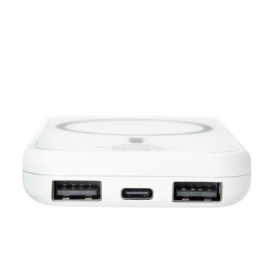 Внешний аккумулятор с беспроводной зарядкой Ultima Wireless Magnetic 5000 mAh, белый-6