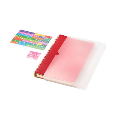 Ежедневник Виста (Vista) недатированный, красный/бежевый-10