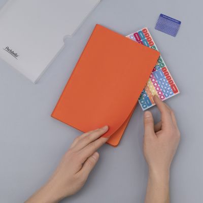 Ежедневник Latte NEW недатированный, оранжевый/оранжевый-11