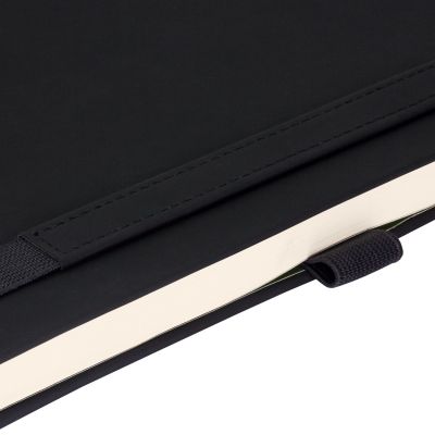 Ежедневник Alpha недатированный, черный/оливковый-3