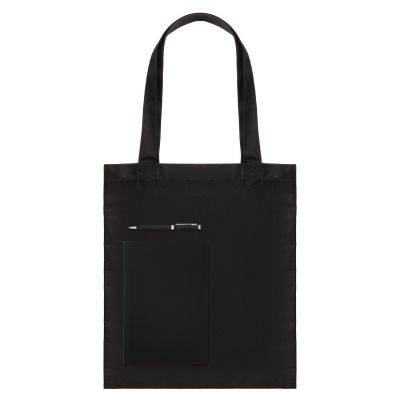 Подарочный набор Lite, черный (шоппер, ежедневник, ручка)-0