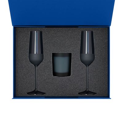 Ложемент под свечу Enigma + 2 бокала для шампанского в среднюю коробку-трансформер (арт. 695721)-6