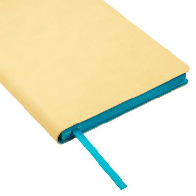 Ежедневник Latte NEW недатированный, бежевый/голубой-6