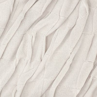 Плед Cella вязаный, бежевый (без подарочной коробки)-3