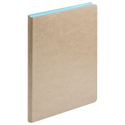 Ежедневник River side недатированный, бежевый/голубой-5