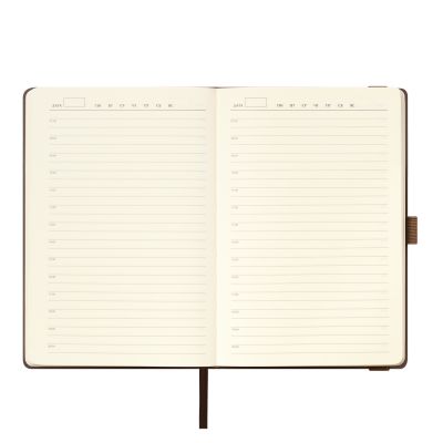 Ежедневник Alpha недатированный, коричневый/бежевый-8