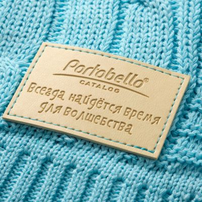 Плед Cella вязаный, красный (без подарочной коробки)-8