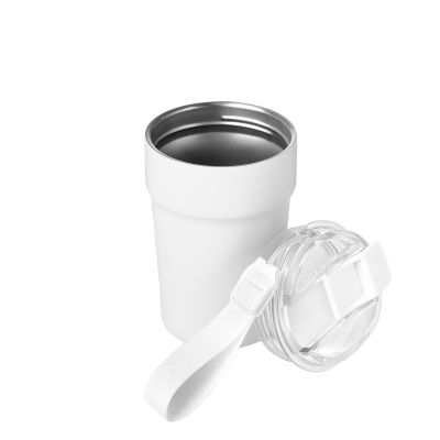 Термокружка вакуумная Монако (Monaco), белая-3