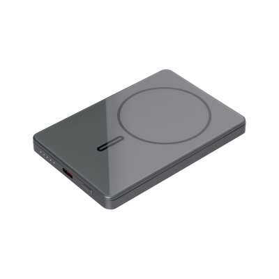 Внешний аккумулятор Оникс PD (Onyx PD) 5000mAh с функцией беспроводной зарядки 15W, серый-0