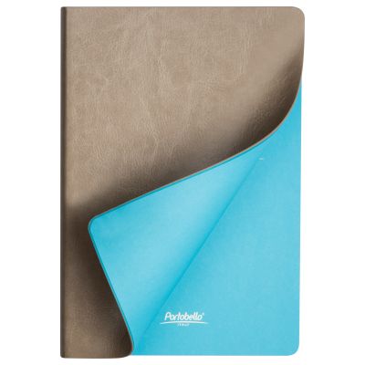 Ежедневник River side недатированный, бежевый/голубой-3