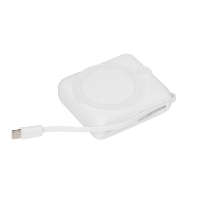 Внешний аккумулятор с подсветкой Риттер PD (Ritter PD) 10000mAh с функцией беспроводной зарядки 15W, белый-4