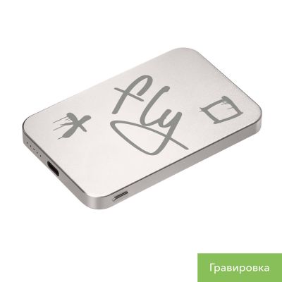 Внешний аккумулятор Артекс PD (Artex PD) 5000mAh с функцией беспроводной зарядки 15W, титановый-10