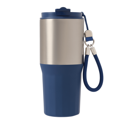 Термокружка вакуумная Авеню (Avenue), синяя-0