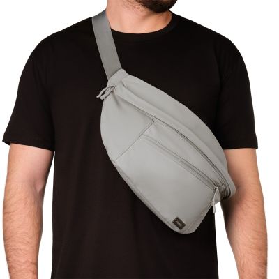 Сумка через плечо (cross body) Бостон (Boston), серая-5