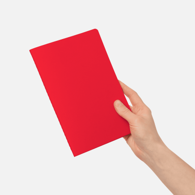 Блокнот Corsa slim, красный-8