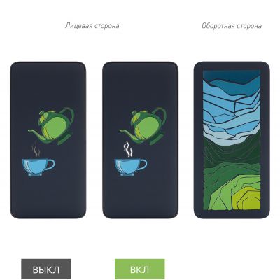 Внешний аккумулятор с подсветкой Анкор Плюс PD (Ancor PD Plus) 10000 mAh, синий-11