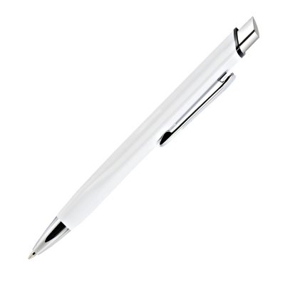 Шариковая ручка Pyramid, белая/глянец-0