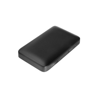 Внешний аккумулятор с цветной подсветкой Анкор Макс (Ancor Max) 5000 mAh, черный-2