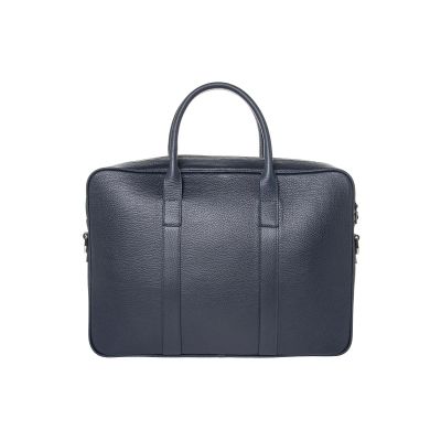 Сумка для документов Gourji 42х32х9 кожа синяя-2