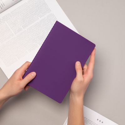 Блокнот Alpha slim, фиолетовый-12