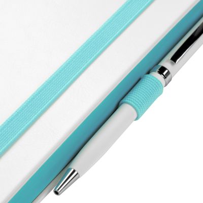 Ежедневник Arctic недатированный, белый/бирюзовый-8