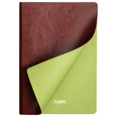 Ежедневник River side недатированный, коричневый/салатовый-3