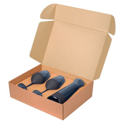 Подарочный набор декантер + 2 бокала, Sapphire синий-3