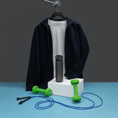 Бутылка для воды Flip, серая-12