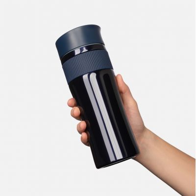 Термокружка вакуумная Polo, синяя-5