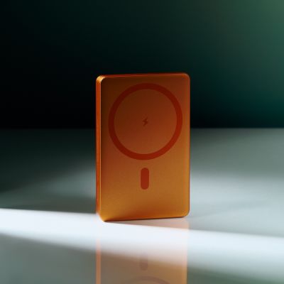 Внешний аккумулятор Atlantis PD 5000mAh с функцией беспроводной зарядки 15W, оранжевый-11