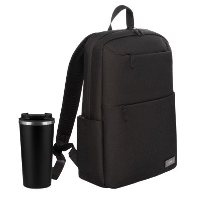 Подарочный набор Palermo, Forst, черный (рюкзак, термокружка)-0