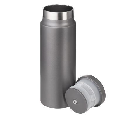 Термобутылка вакуумная герметичная Allegra, серая-5