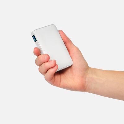 Внешний аккумулятор с подсветкой Анкор (Ancor) 5000 mAh, белый-7