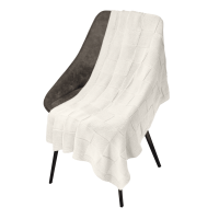 Плед Cella вязаный, 160*90 см, бежевый (без подарочной коробки)