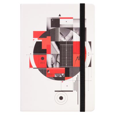 Ежедневник Arctic недатированный, белый/черный-13