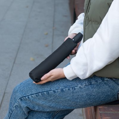 Зонт складной Nord, черный-9