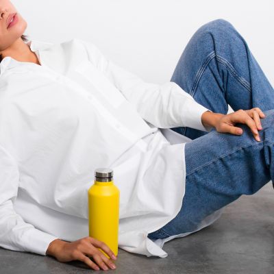 Термобутылка вакуумная герметичная Asti, желтая-5