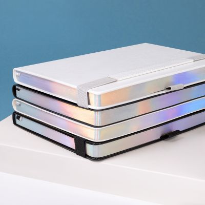 Ежедневник Galaxy недатированный, жесткая обложка, срез голограф. фольга, черный-7