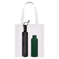 Подарочный набор Levante, зеленый (зонт, термобутылка, шоппер)