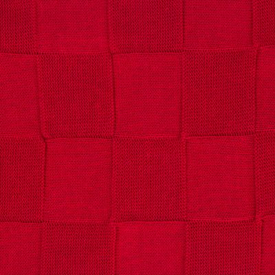 Плед Cella вязаный, красный (без подарочной коробки)-2