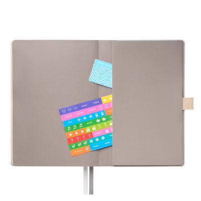 Ежедневник Arctic недатированный, белый/серый-10