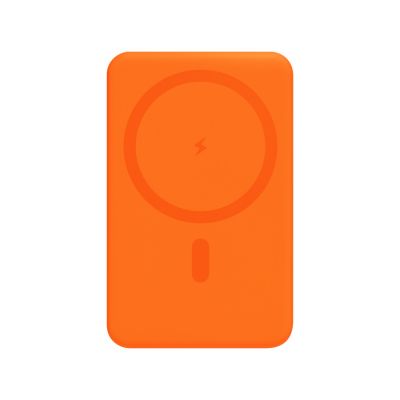 Внешний аккумулятор Ларго PD (Largo PD) 5000mAh с функцией беспроводной зарядки 15W, оранжевый-3