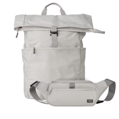 Подарочный набор Boston рюкзак + поясная сумка, серый-0