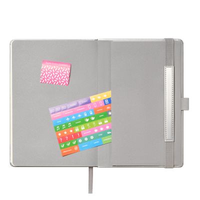 Ежедневник Альфа (Alpha) недатированный, серебро/серый-9