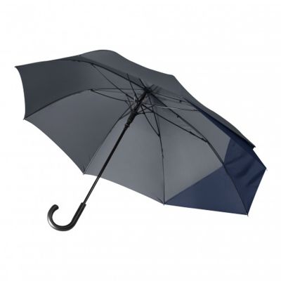 Зонт-трость  Gourji «Над Спасской башней» серый/синий-1
