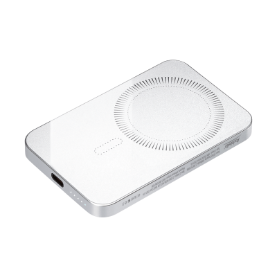 Внешний аккумулятор Artex PD 5000mAh с функцией беспроводной зарядки 15W, серебряный-0