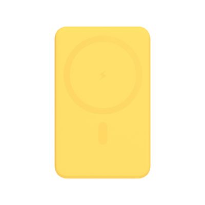 Внешний аккумулятор Largo PD 5000mAh с функцией беспроводной зарядки 15W, желтый-3