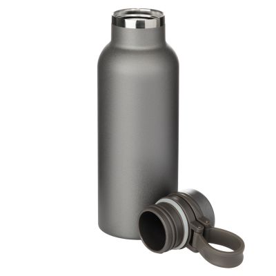 Термобутылка вакуумная герметичная Modena, серая, гладкое покрытие-6