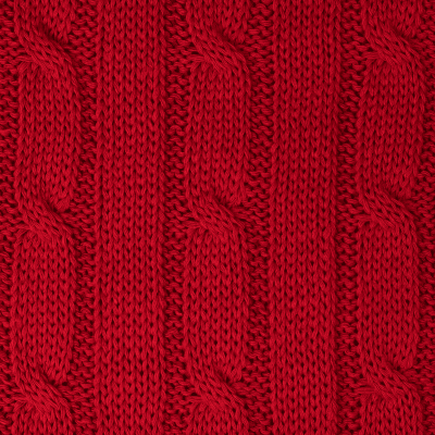 Плед Фадо (Fado) вязаный, красный (без подарочной коробки)-4