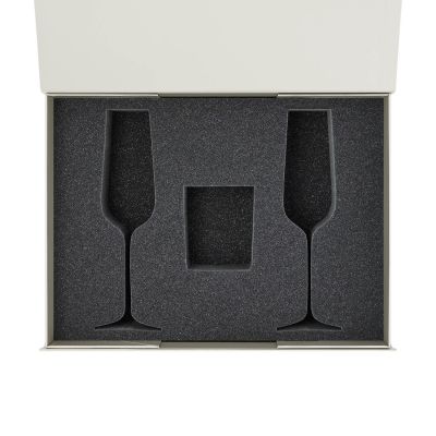 Ложемент под свечу Энигма (Enigma) + 2 бокала для шампанского в среднюю коробку-трансформер (арт. 695721)-7